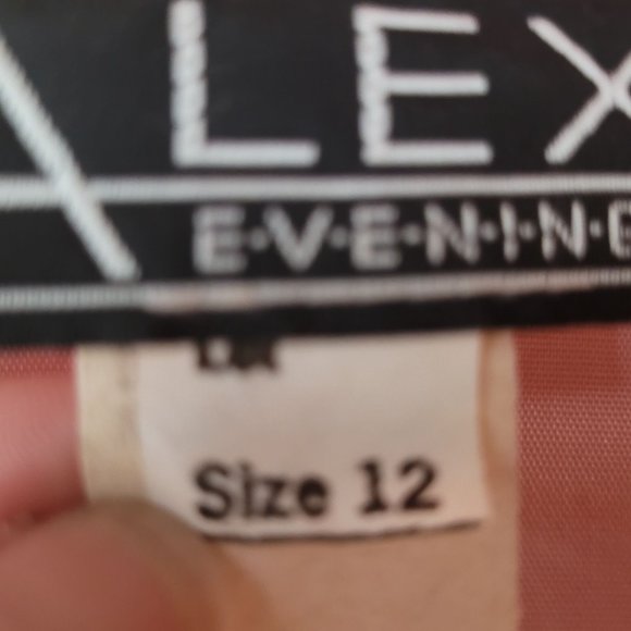 Formal Skirt Top Set 2 Pieces Pink Ruffle Polyester Acetate Bling Vintage 80s Al - Picture 11 of 12